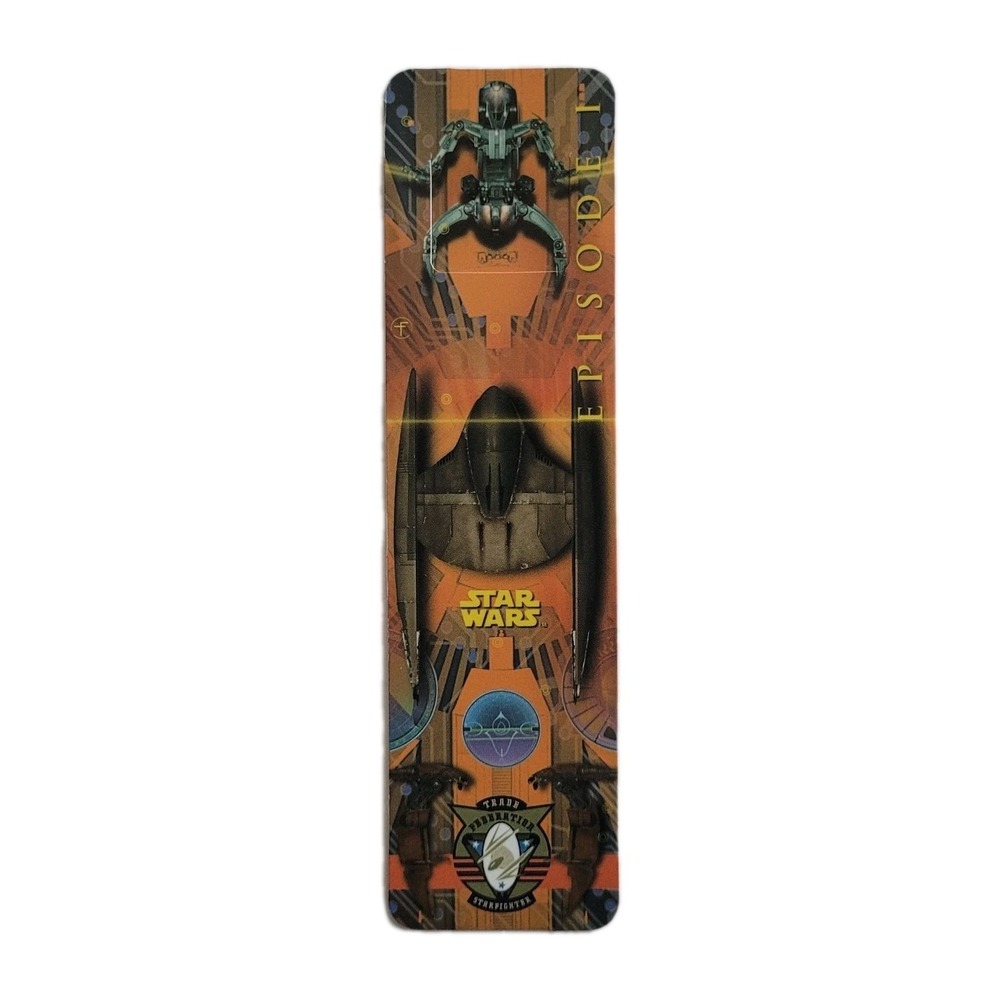 Vintage 90s Tab Bookmark Battle Droid Star Wars Starfighter 1999 XTAB-607282GABF